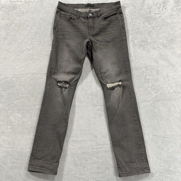 RAIL Stretch Skinny Jeans Men 32 x 32 Gray Ripped Casual - Picture 1 of 13